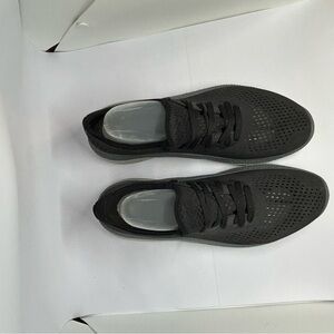 CROCS Black‎ Sneakers with Perforated Design and Lace-Up Front Men's M10